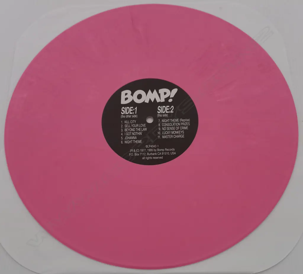 Iggy Pop & James Williamson, Kill City, (Pink Vinyl) Image 1++